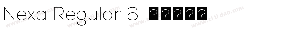 Nexa Regular 6字体转换